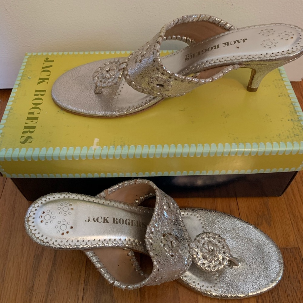 Jack Rogers kitten heel sandals